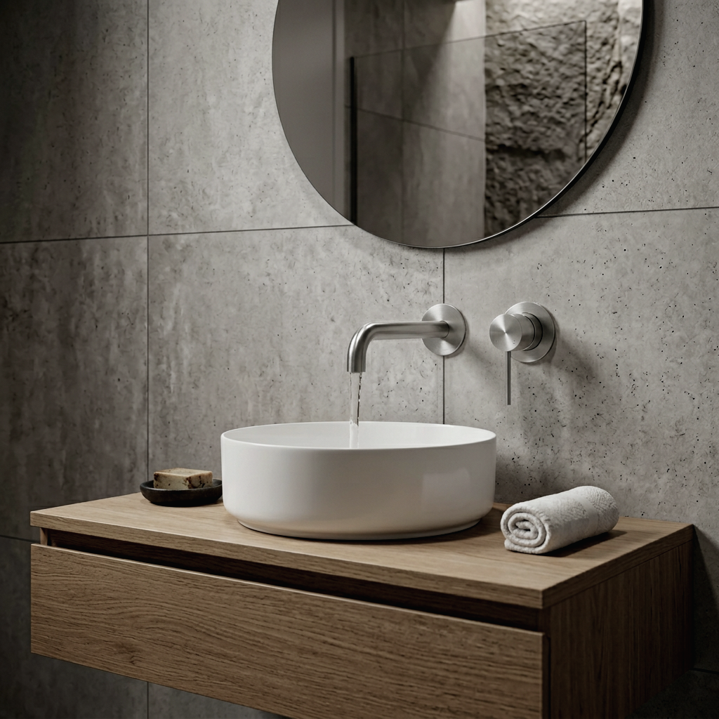 Lucito Wall Mixer and Spout Brushed Stainless