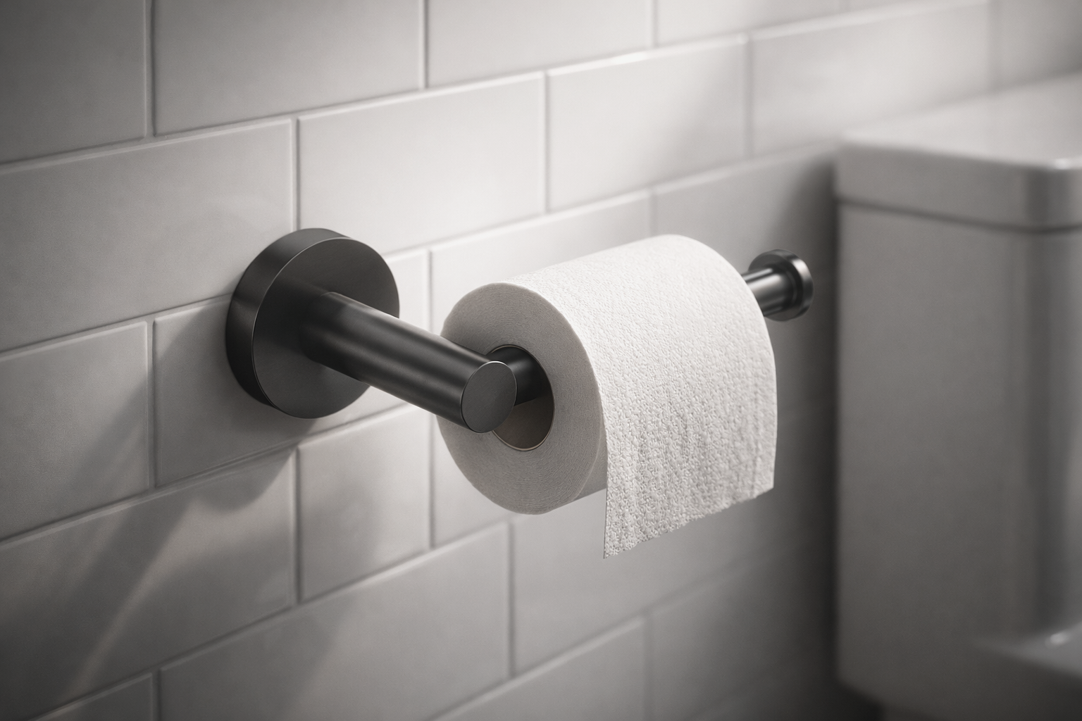 Lucito Toilet Roll Holder Gun Metal