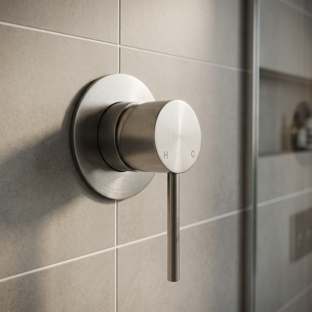 Lucito Wall Mixer Brushed Stainless