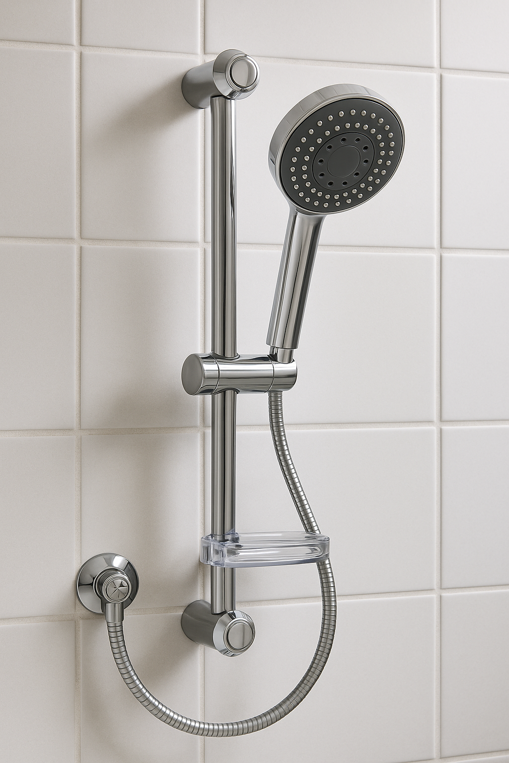 Catral Shower On rail Chrome In Bathroom.png