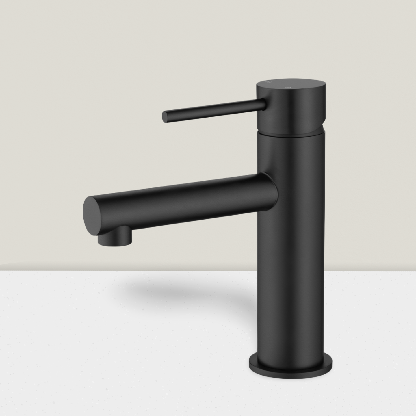 Lucito Straight Spout Basin Mixer Black