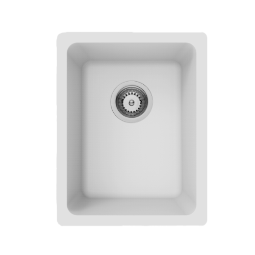 Forio Quartz Small Single Bowl Sink White Bathroom Deals.png