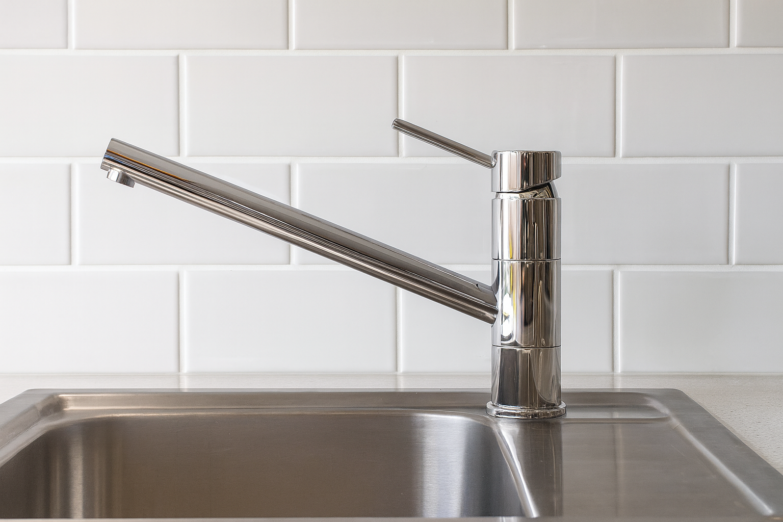 Murcia Upswept Sink Mixer Chrome