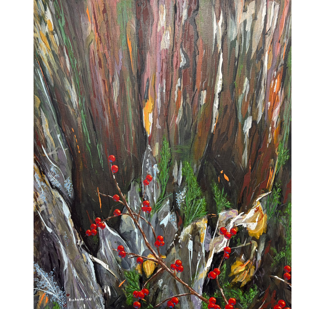 Abstract with Berries, Jace Richarde