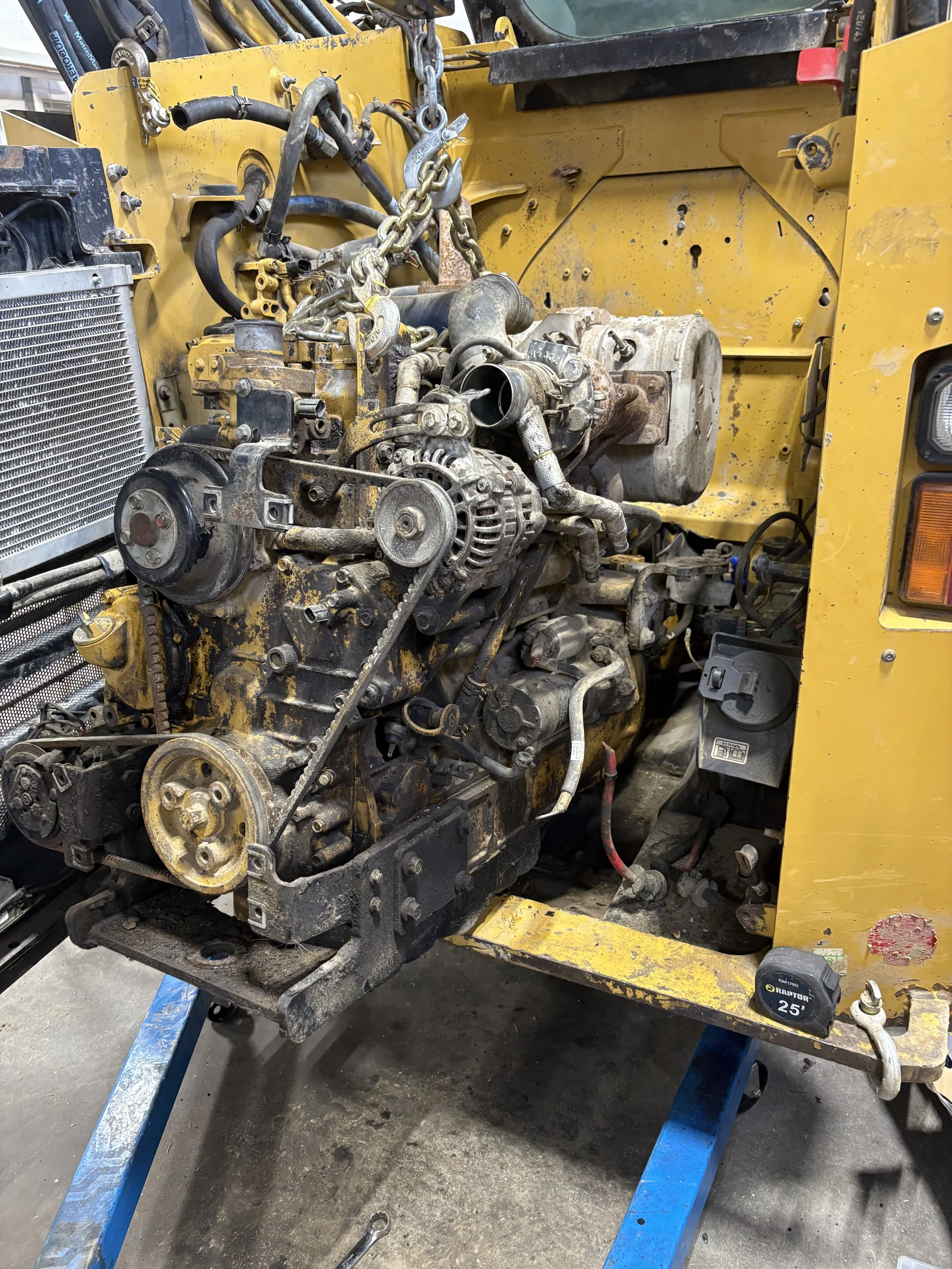 Engine parts rebuild and maintenance done on this piece of equipment. Being able to extend the life of equipment is helpful to avoid the hefty cost of replacing it
