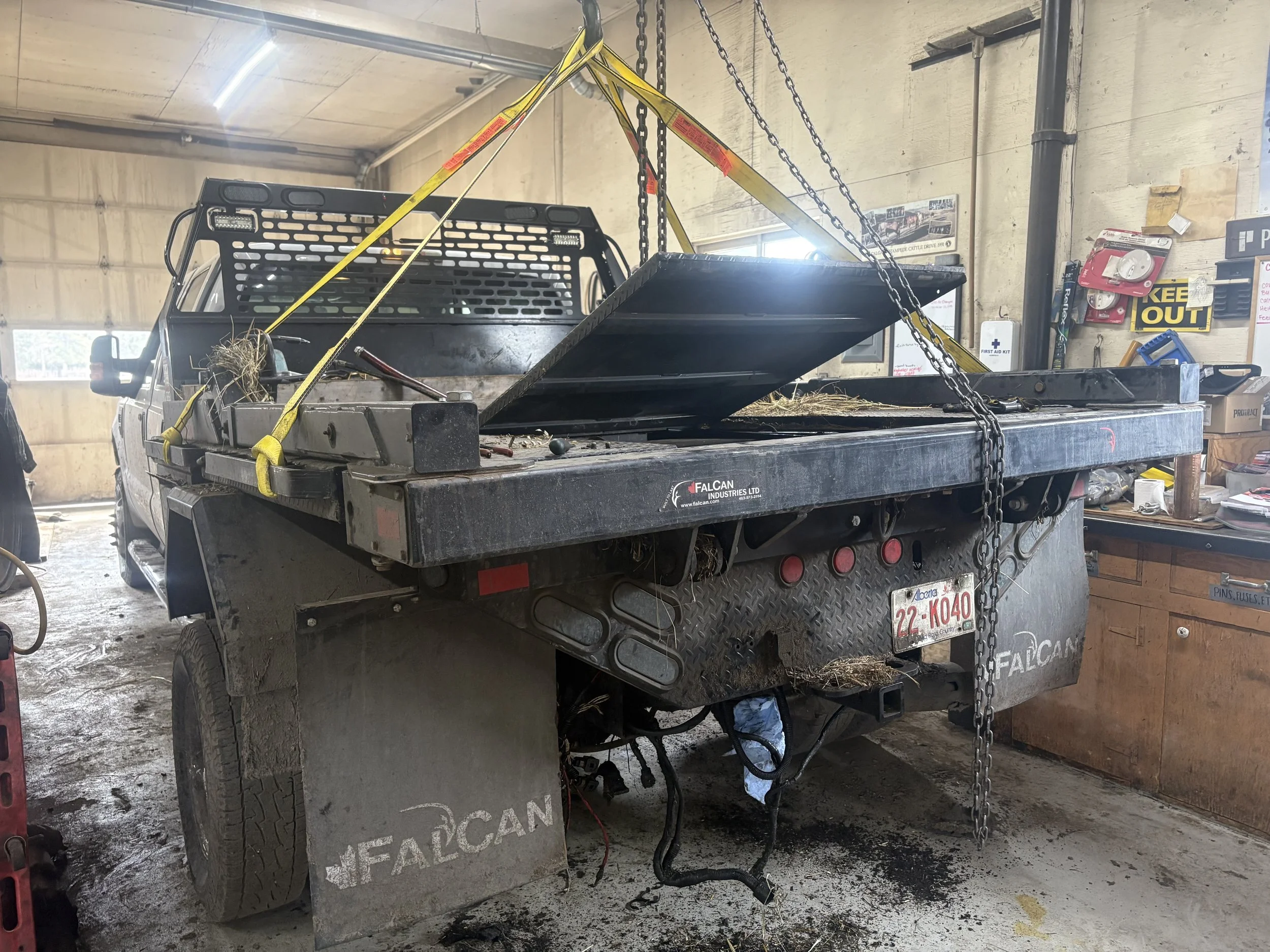 The Deck is carefully being removed and prepped for the transfer
