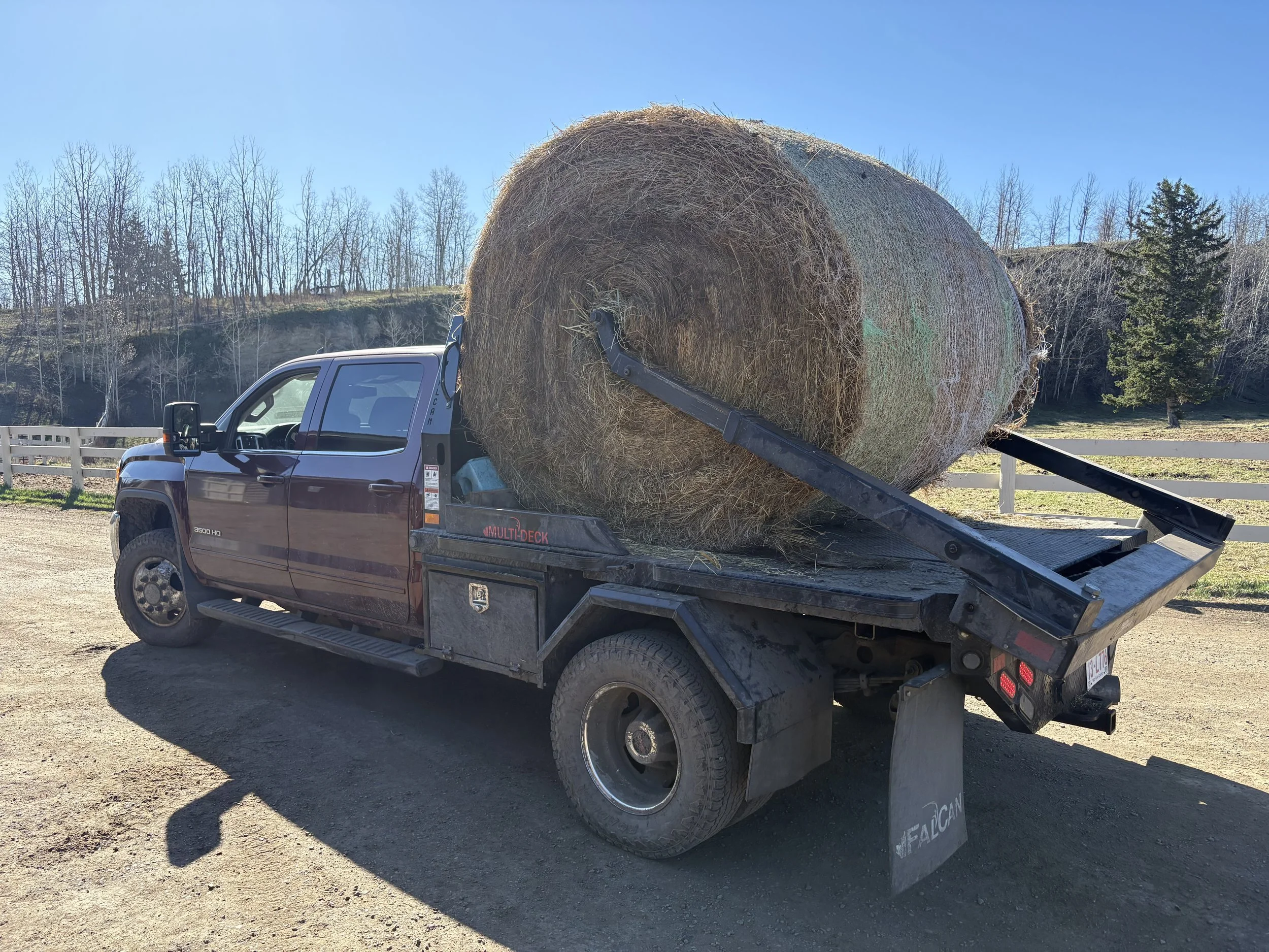 The bale deck swap successfully functioning and back to work 
