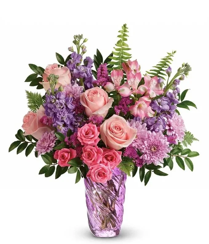 Lavender Swirl Vase Suited for Mother's Day.jpeg
