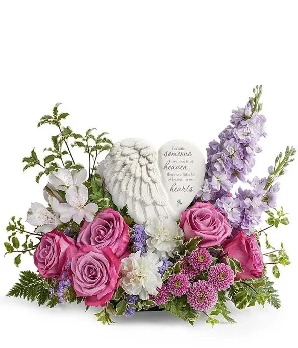Heavenly Blooms Memorial Arrangement