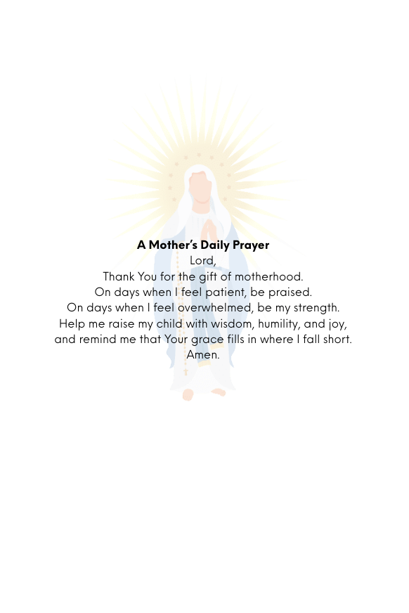 A Mother’s Daily Prayer