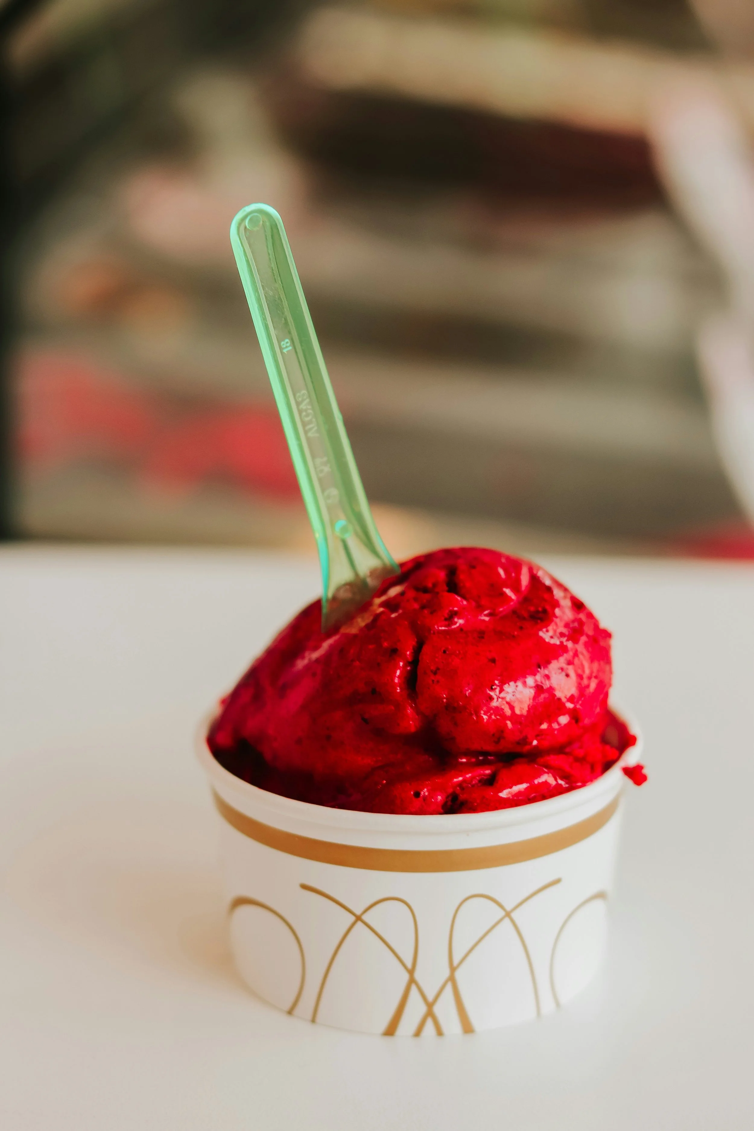 Sorbet in a cup
