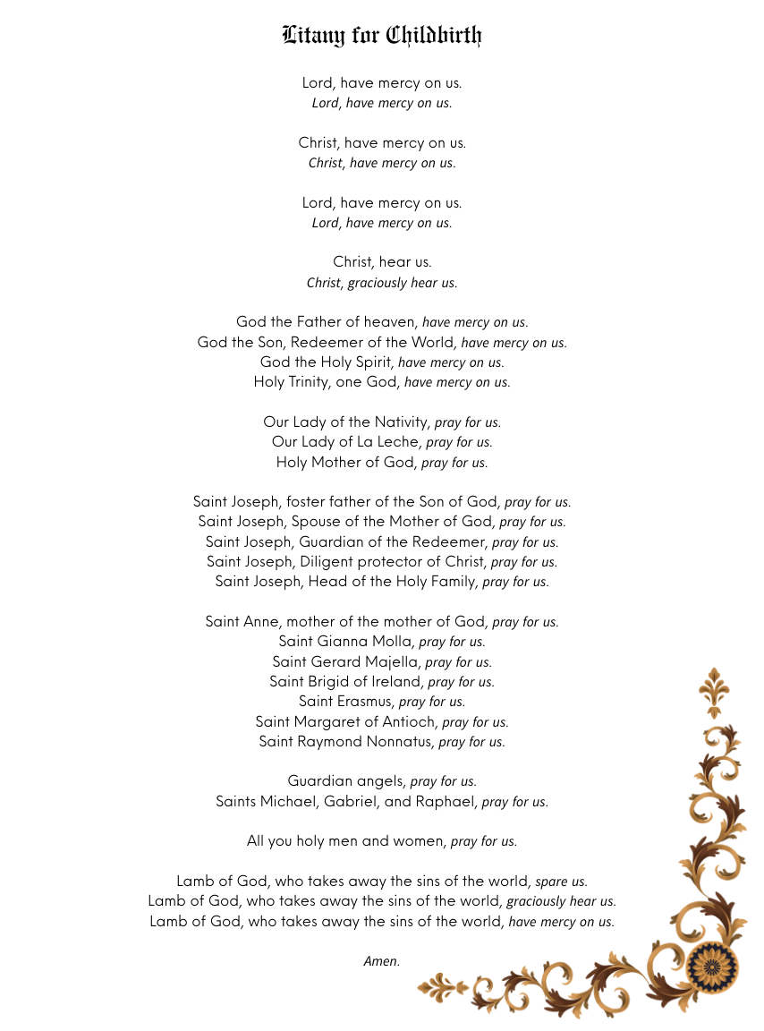 Litany for Childbirth