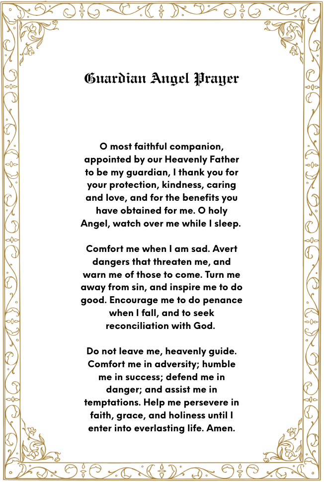 Guardian Angel Prayer