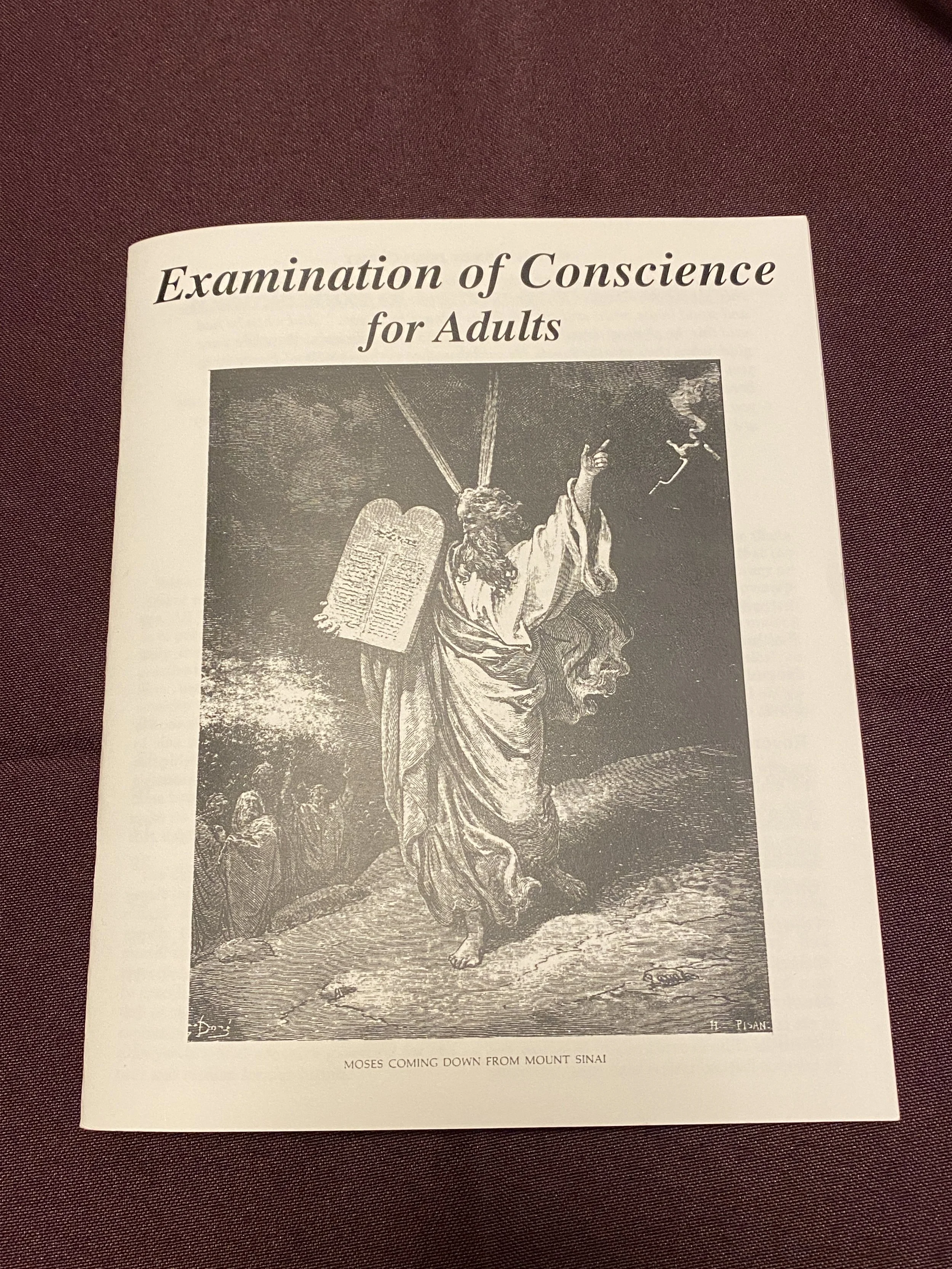 Examination of Conscience for Adults cover