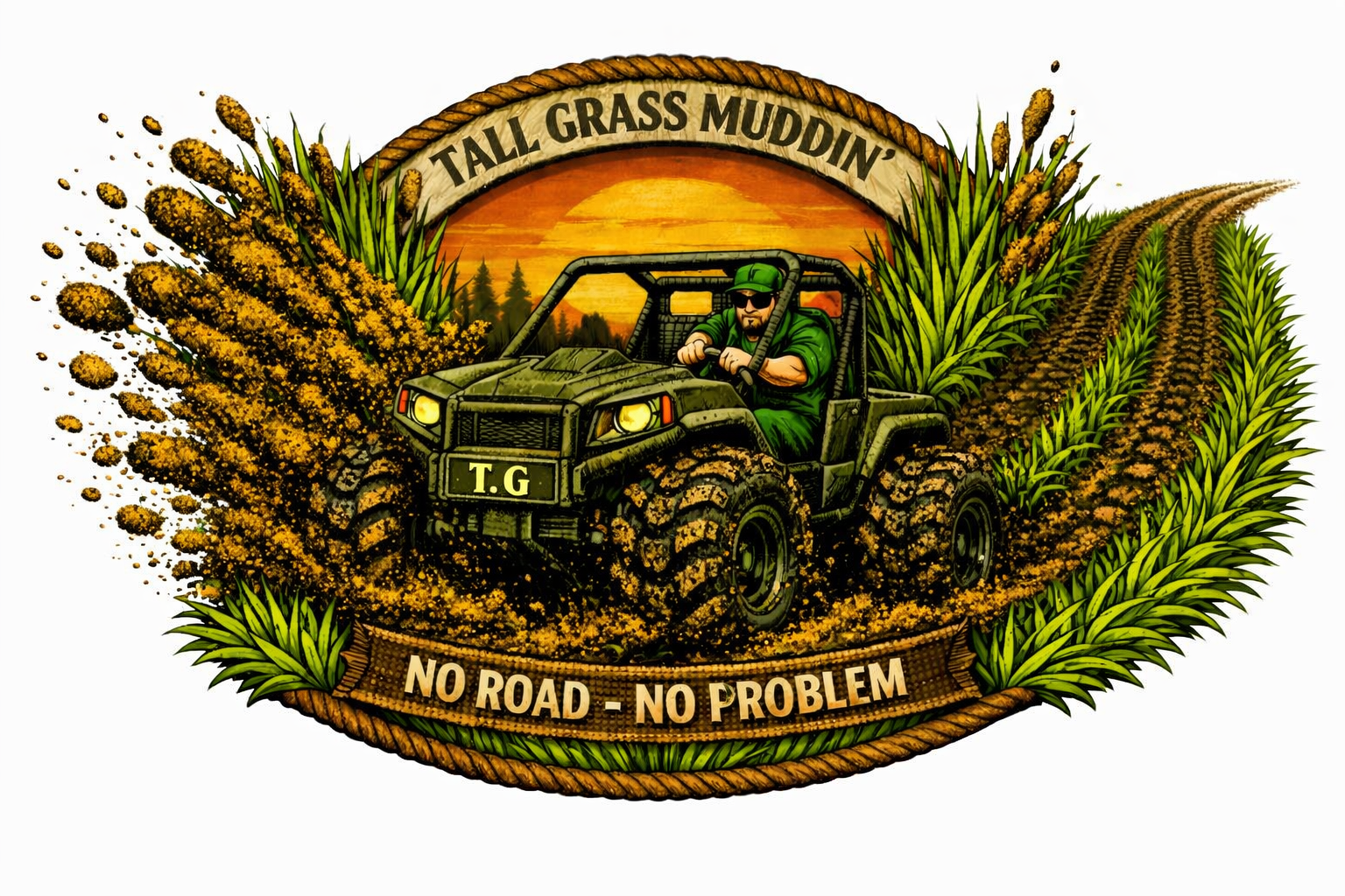 TALL GRASS MUDDIN' GUYS EDITION TEE SHIRT.