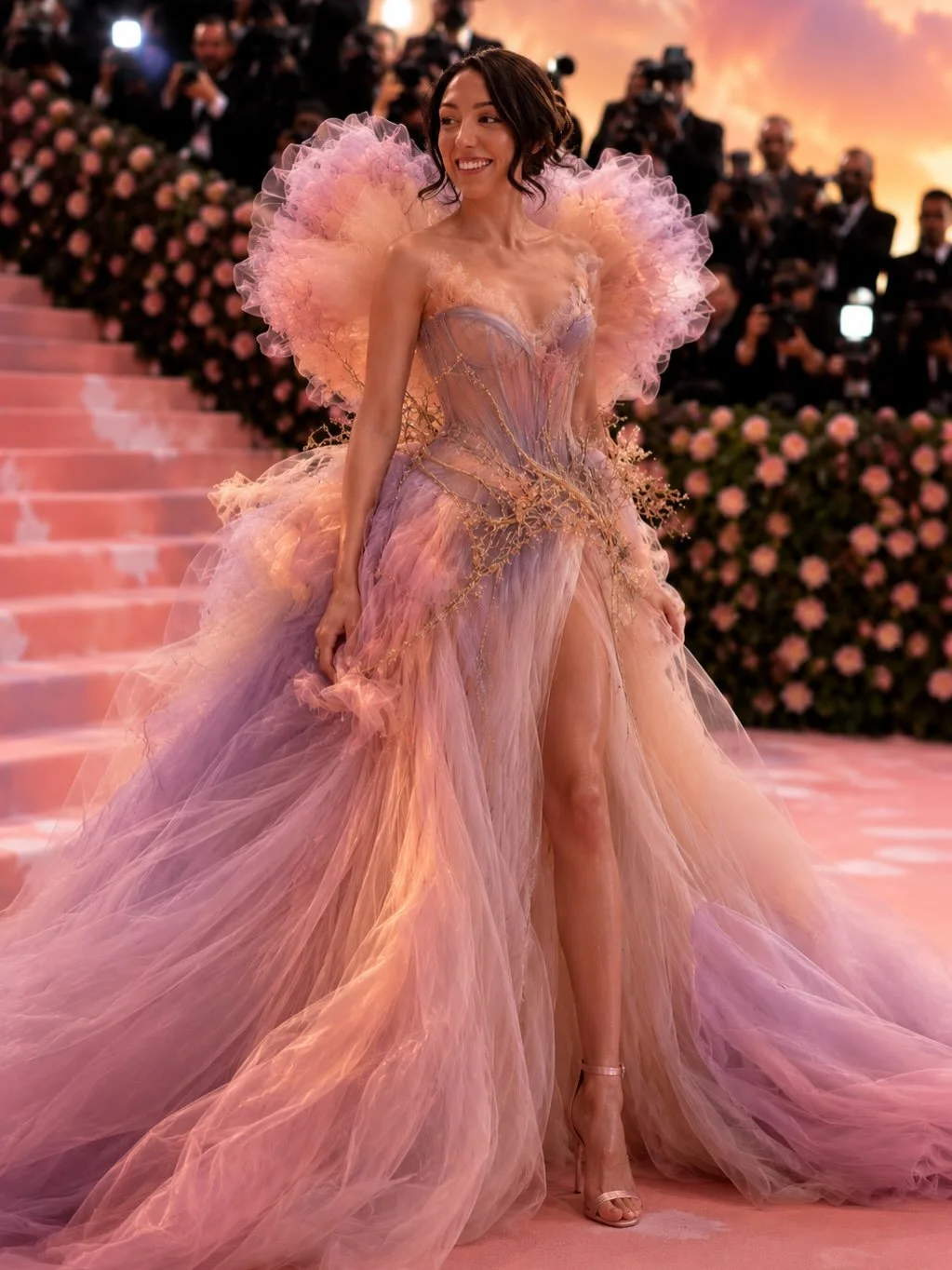ChatGPT put Em and I in the Met Gala and now I fear we belong there ✨

One of us looks like she wandered out of an enchanted forest 🌿
The other looks like couture fairy floss ☁️🪻

Honestly kind of obsessed with how accurate these feel 😭

Who wore 