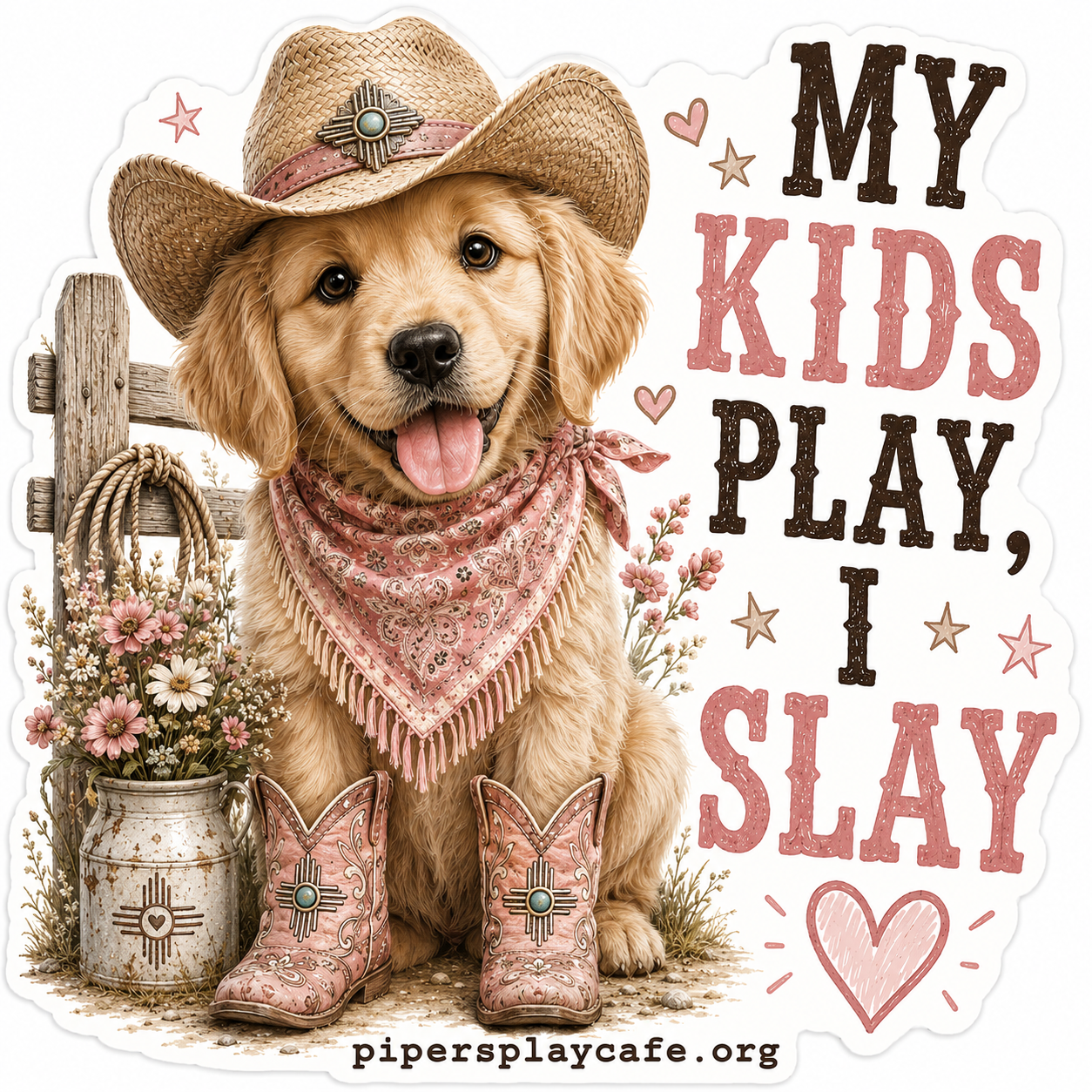 Kids Play I Slay Sticker 2x2
