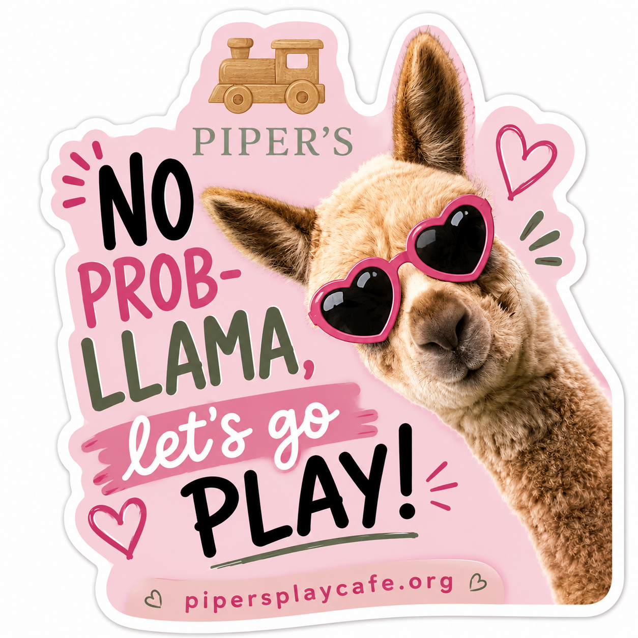 No Prob-llama Sticker 2x2