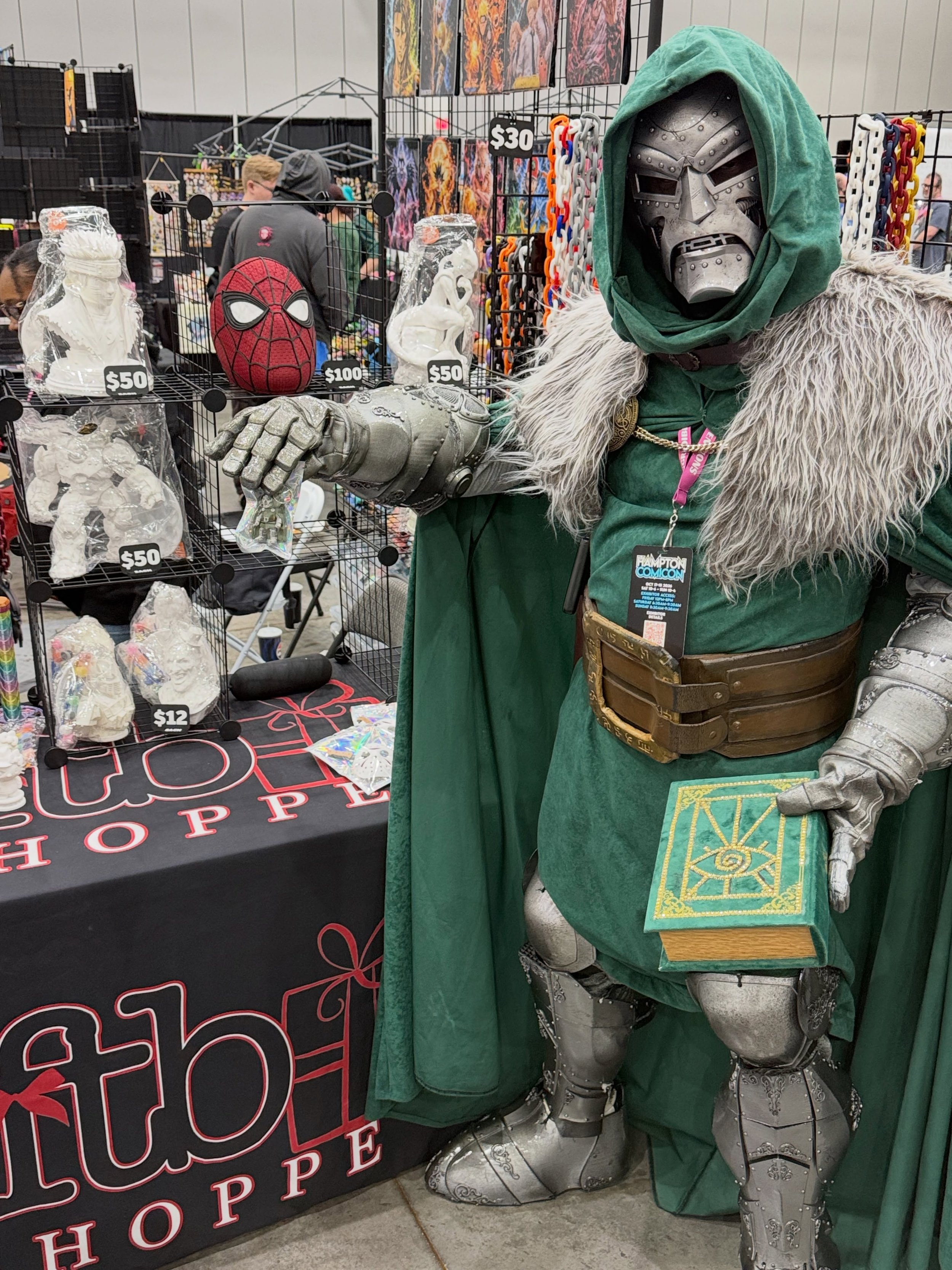 Look who came to shop with us!!! #doom #marvel #comicon #3dprinting #conventions