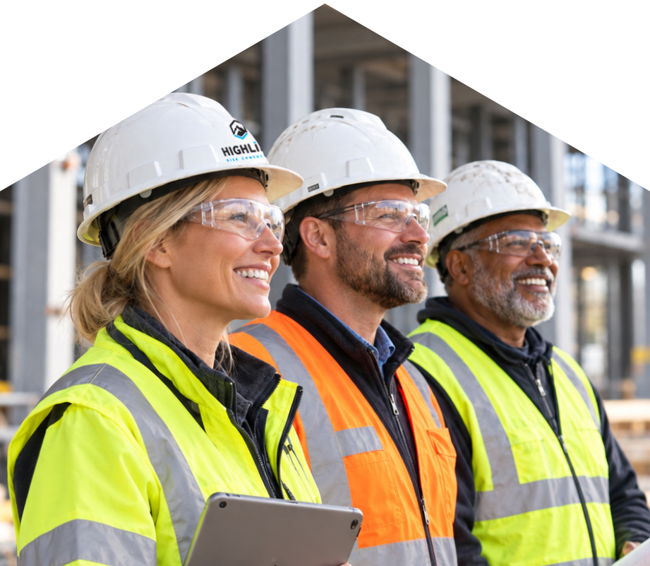 Highline risk consulting team of professional on worksite, ICAM audits, root cause investigations, IS0 45001 compliance and regulation, Australian OHS, Worksafe compliance documents.