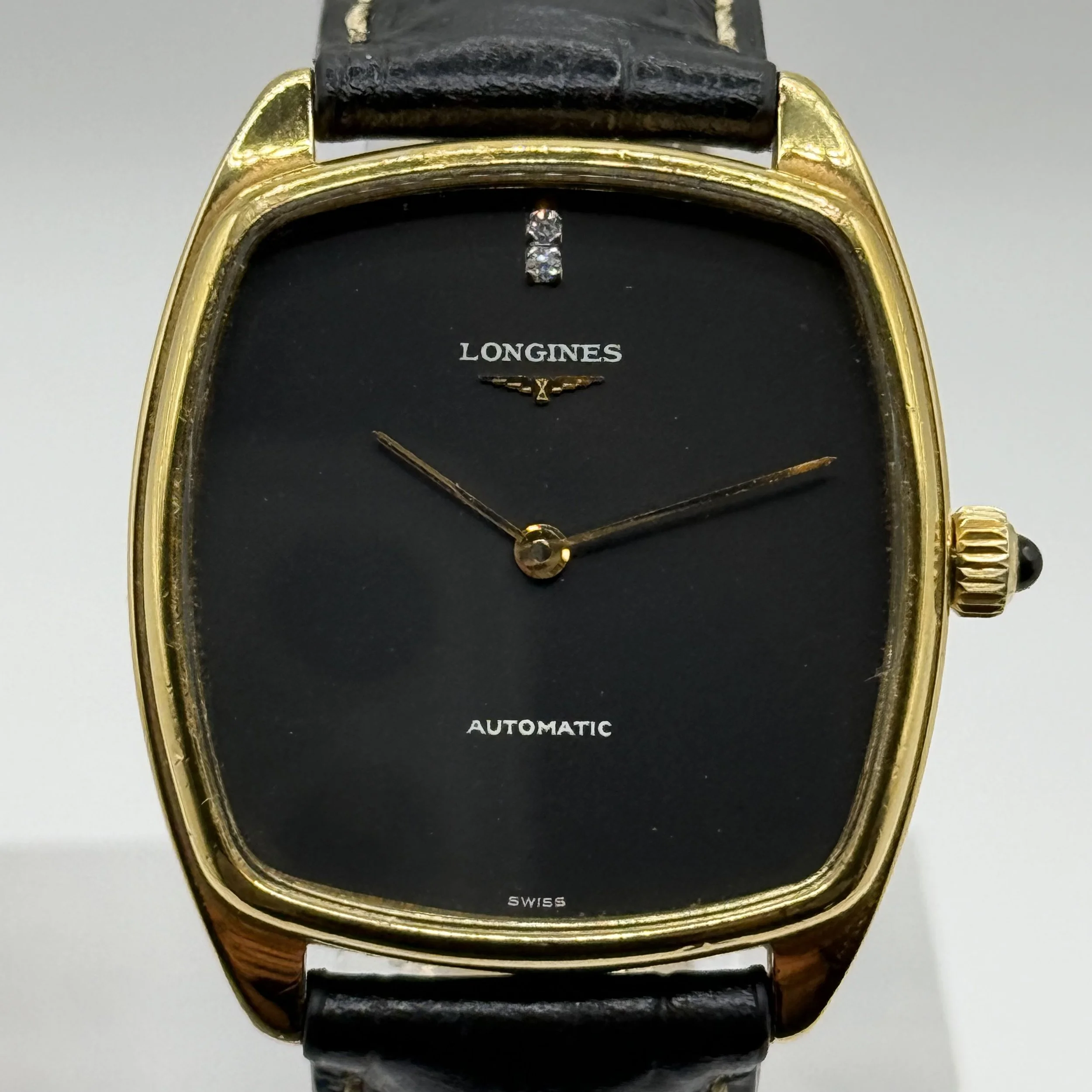 Longines Automatic Ref. L645.1 “Black Diamond” (Late 1970s) – $1,000
CHECK THE DETAILS BELOW!