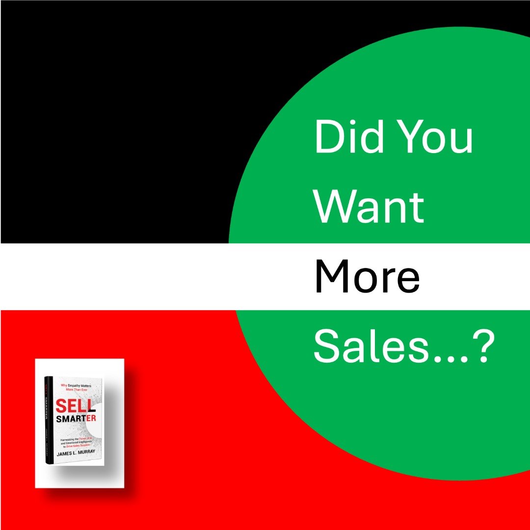 #moresales #bookstagram #sellsmarter #sellsmartermurray #empathy #emotionalintelligence #selling #subscribe #newsletter