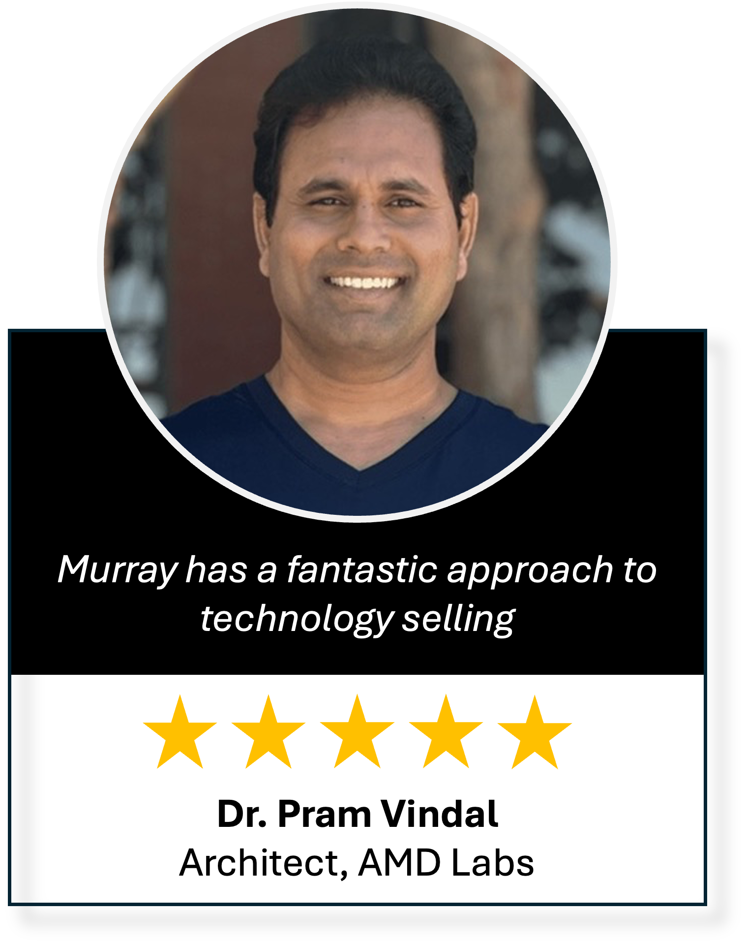 Review badge from Prem Vindall