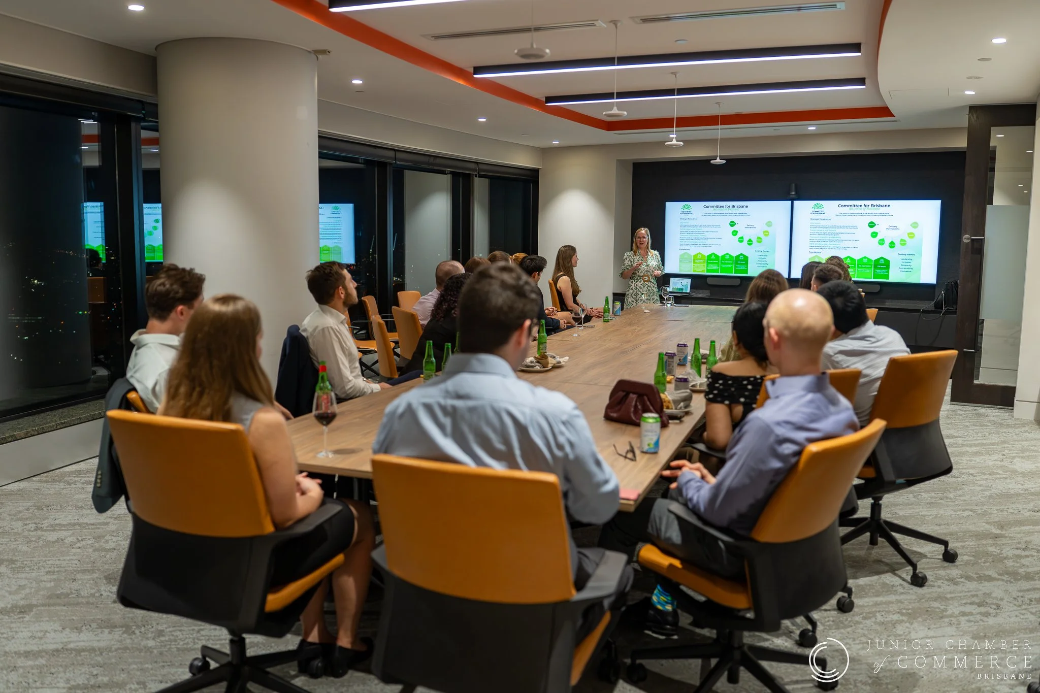 It's been a wonderful year at BJCC and we took a moment to celebrate the wins with our Committee, Ambassadors, and Corporate Members. 

Naomi Saines, President of BJCC, presented some wins of the year:
⭐ 90 new members
⭐ 900+ event attendees
⭐ Attend