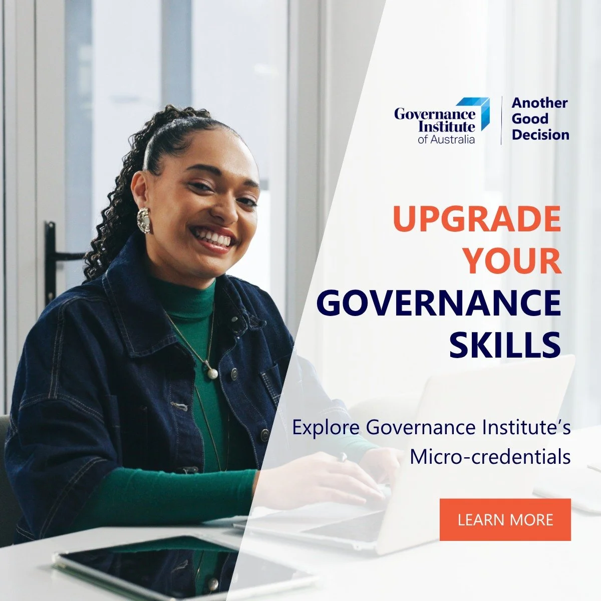 Brisbane young professionals, looking to level up your governance skills without committing to a lengthy course? 👀

@govinstaus&rsquo; Microcredentials are designed for busy professionals wanting practical, industry-informed learning in governance, 