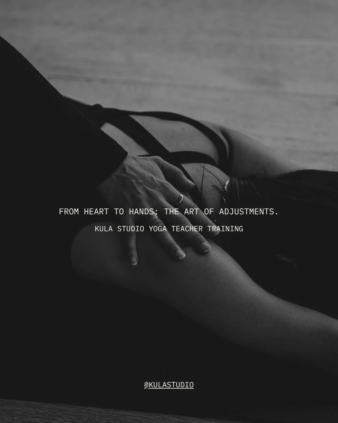 Touch as a conversation, not a correction.

There is a quiet language within the body&mdash;spoken through breath, sensation, and subtle response.
To offer hands-on adjustments is to step into that conversation. Not to fix, but to listen. Not to impo