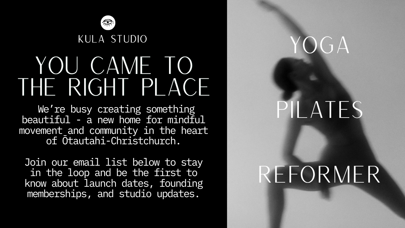 Kula Yoga offers mindful yoga classes, prenatal yoga, sound baths, and teacher trainings in Christchurch, NZ. Move, connect, and grow with us.