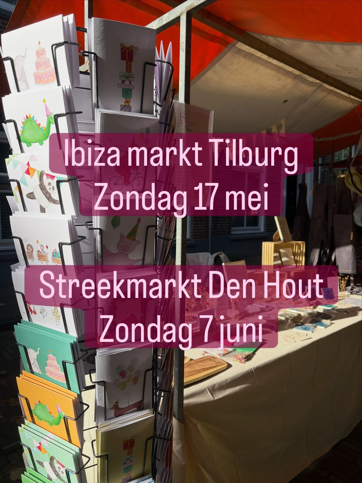Leuk nieuws!
Binnenkort sta ik weer samen met mijn moeder @mododi.nl op twee supergezellige markten. Zet ze dus snel in je agenda, want we vinden het heel leuk om jullie daar te zien!

Ibizamarkt &ndash; Tilburg 
📅 Zondag 17 mei 2026
📍 Reeshofdijk 