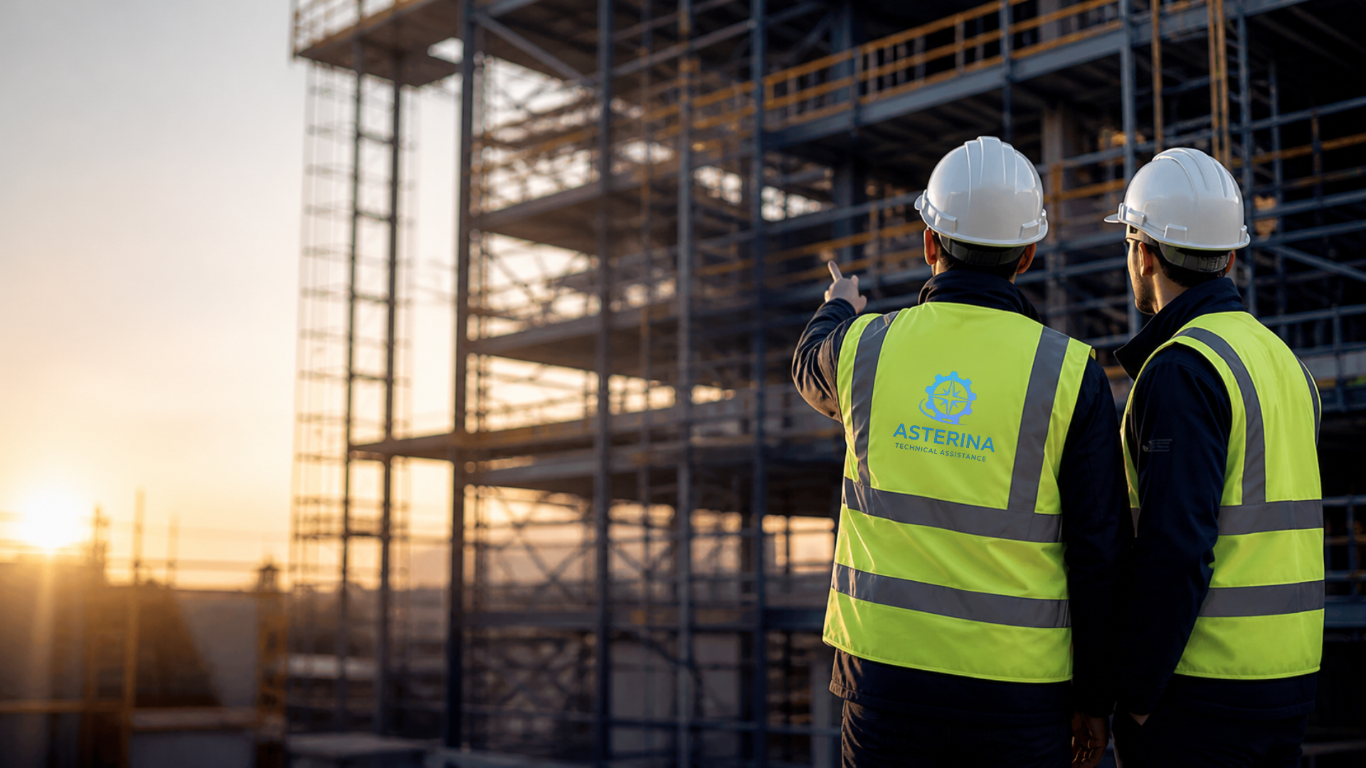 Experts Asterina en supervision d’échafaudage et sécurité chantier sur site industriel.