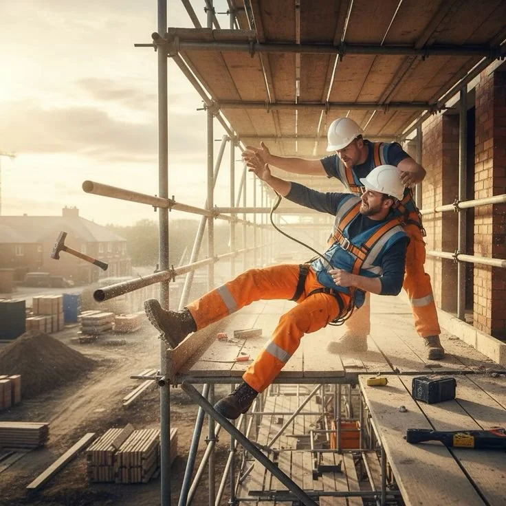 Techniciens HSE intervenant sur un chantier industriel sécurisé avec équipements de protection et contrôle des risques