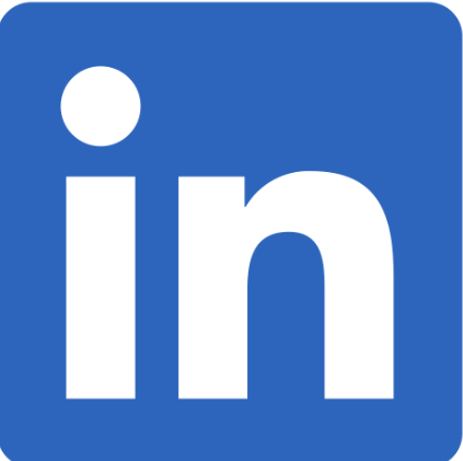 Logo de LinkedIn, un réseau professionnel en ligne.