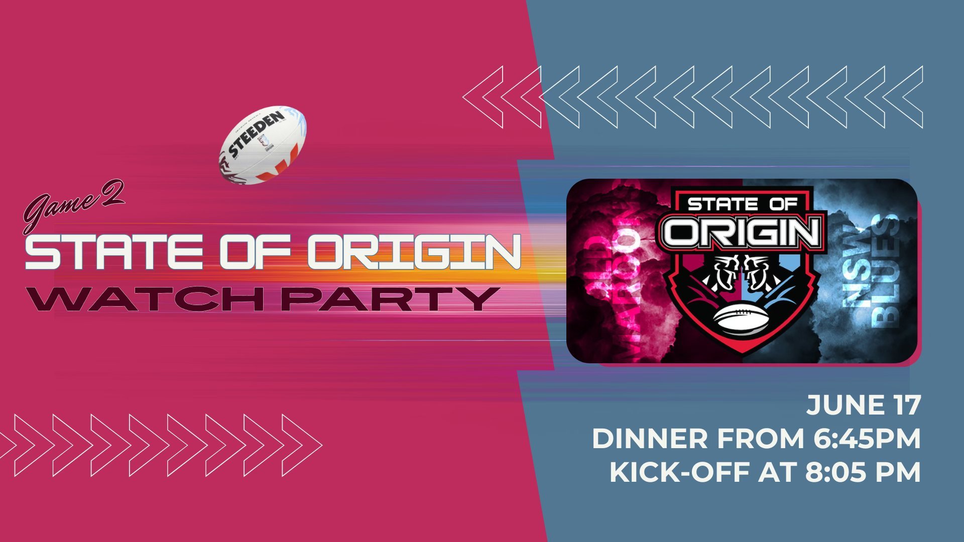 State of Origin Watch Party