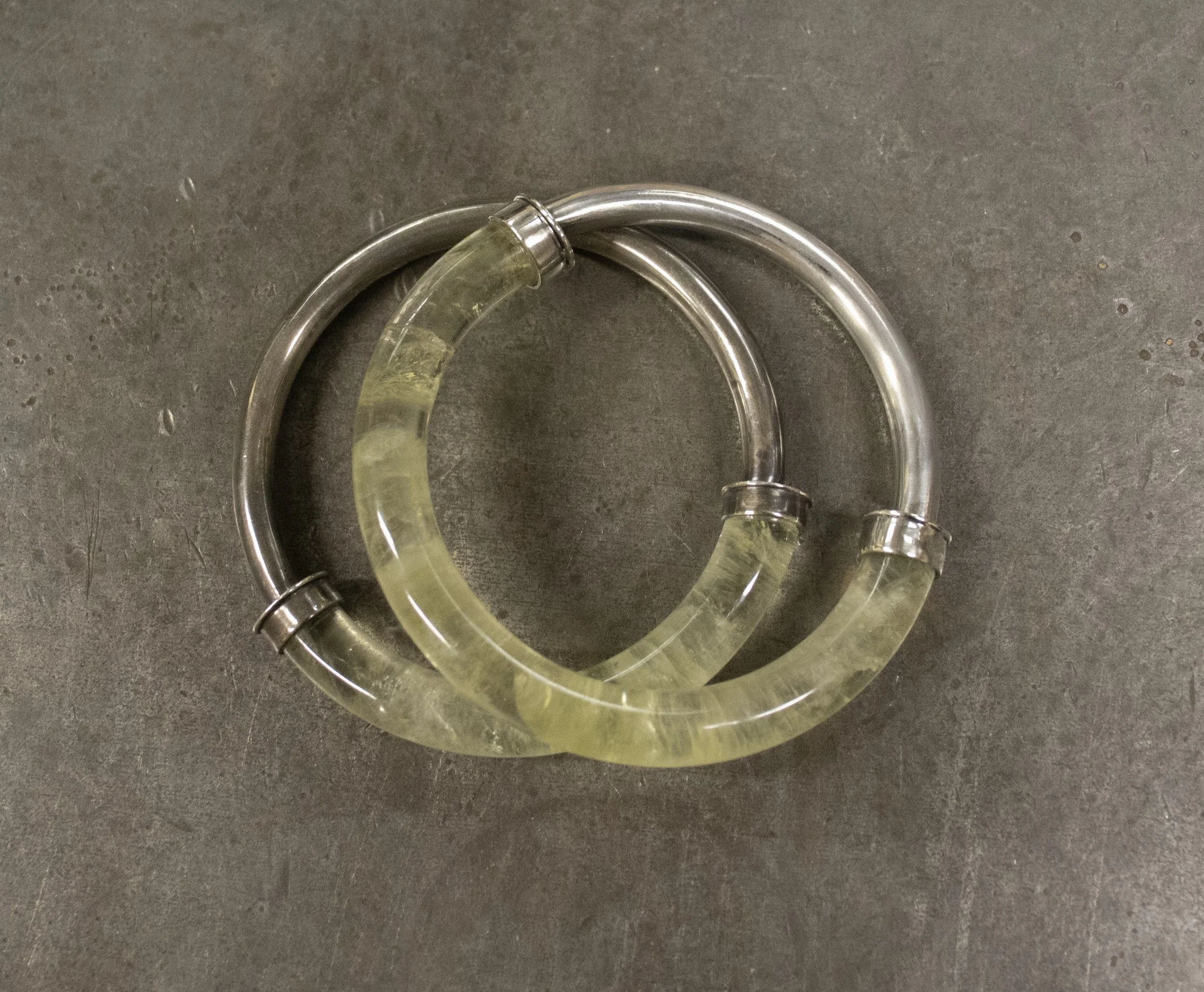 Dual Citrine Bangles