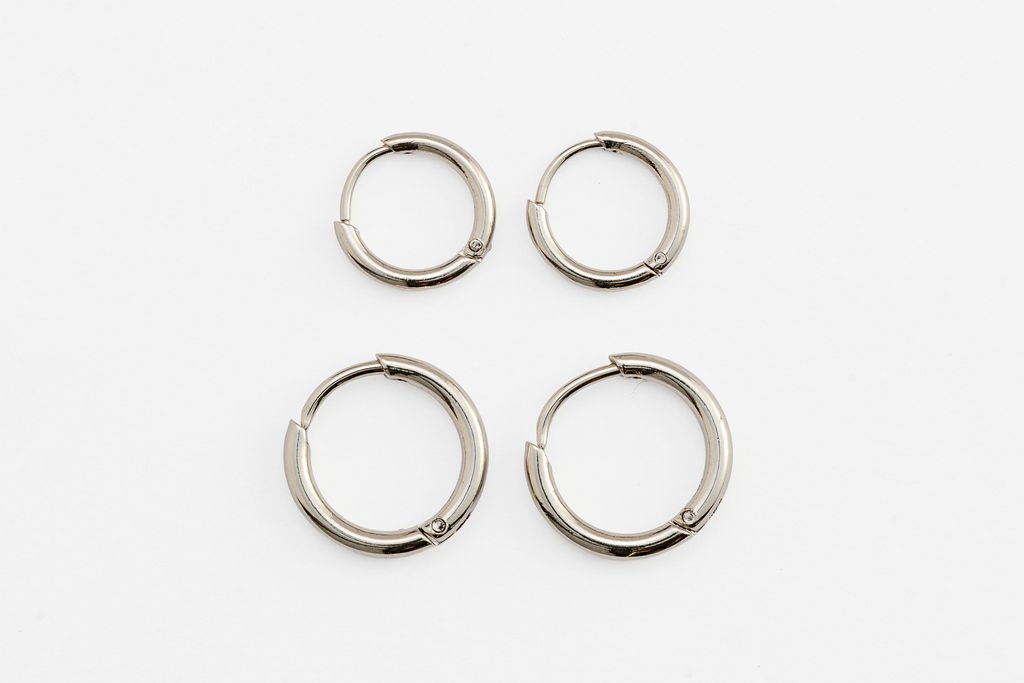 Rubus earrings silver