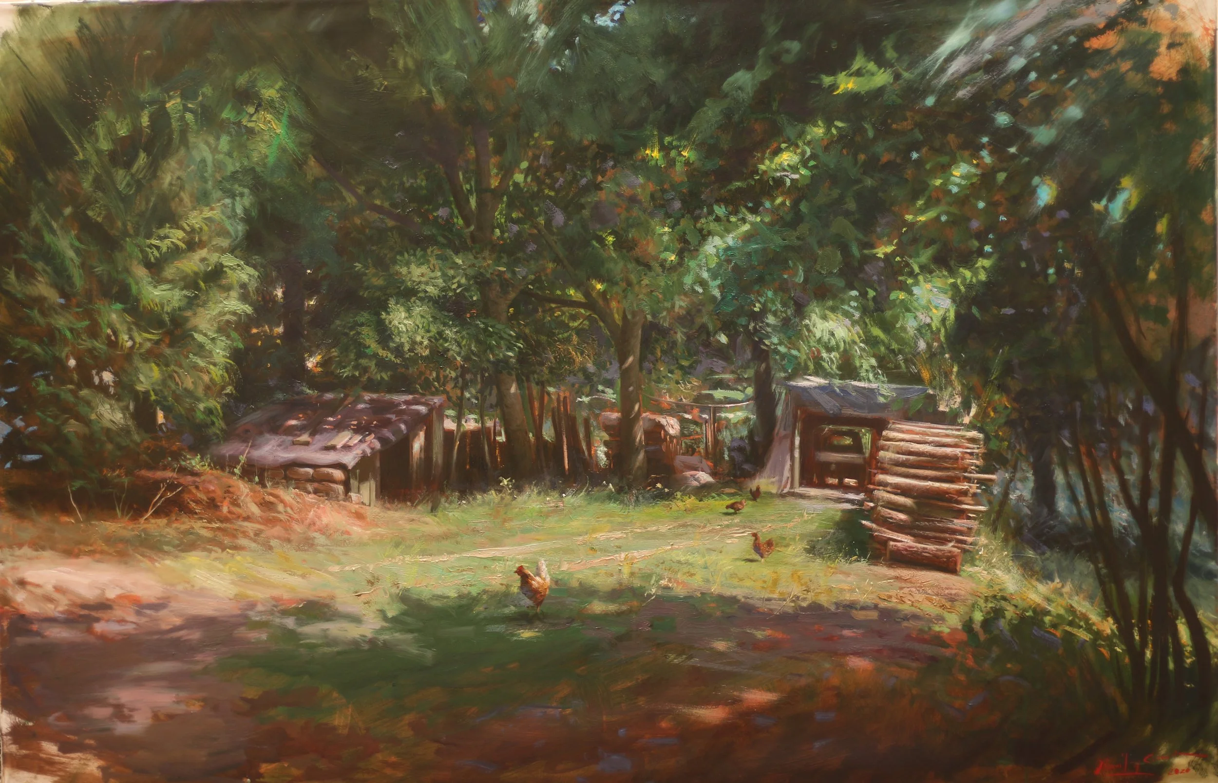 _Il Capanno di Corniolo_ olio su tela 100x150 .JPG