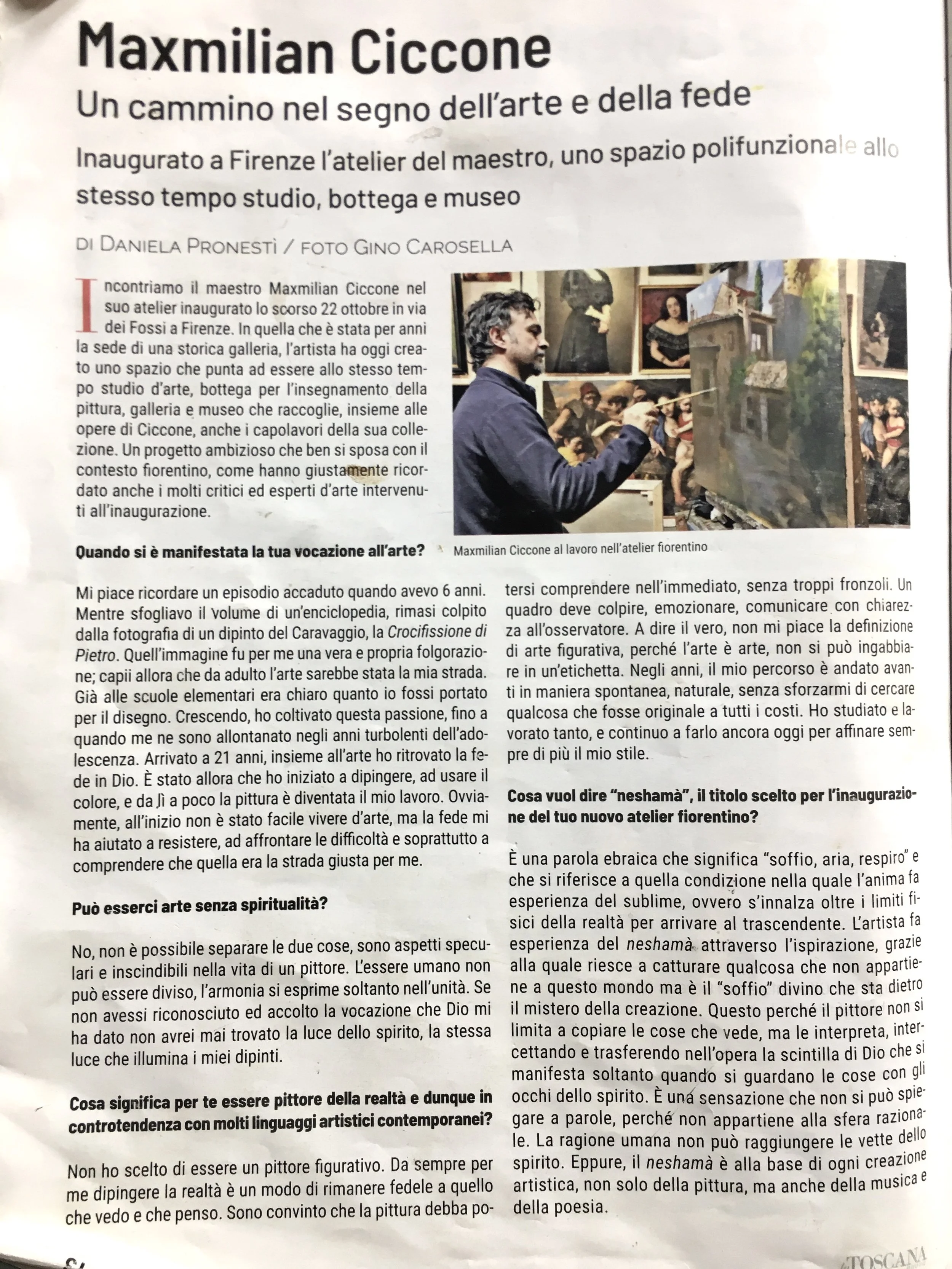 Un cammino del segno dell’arte e della fede