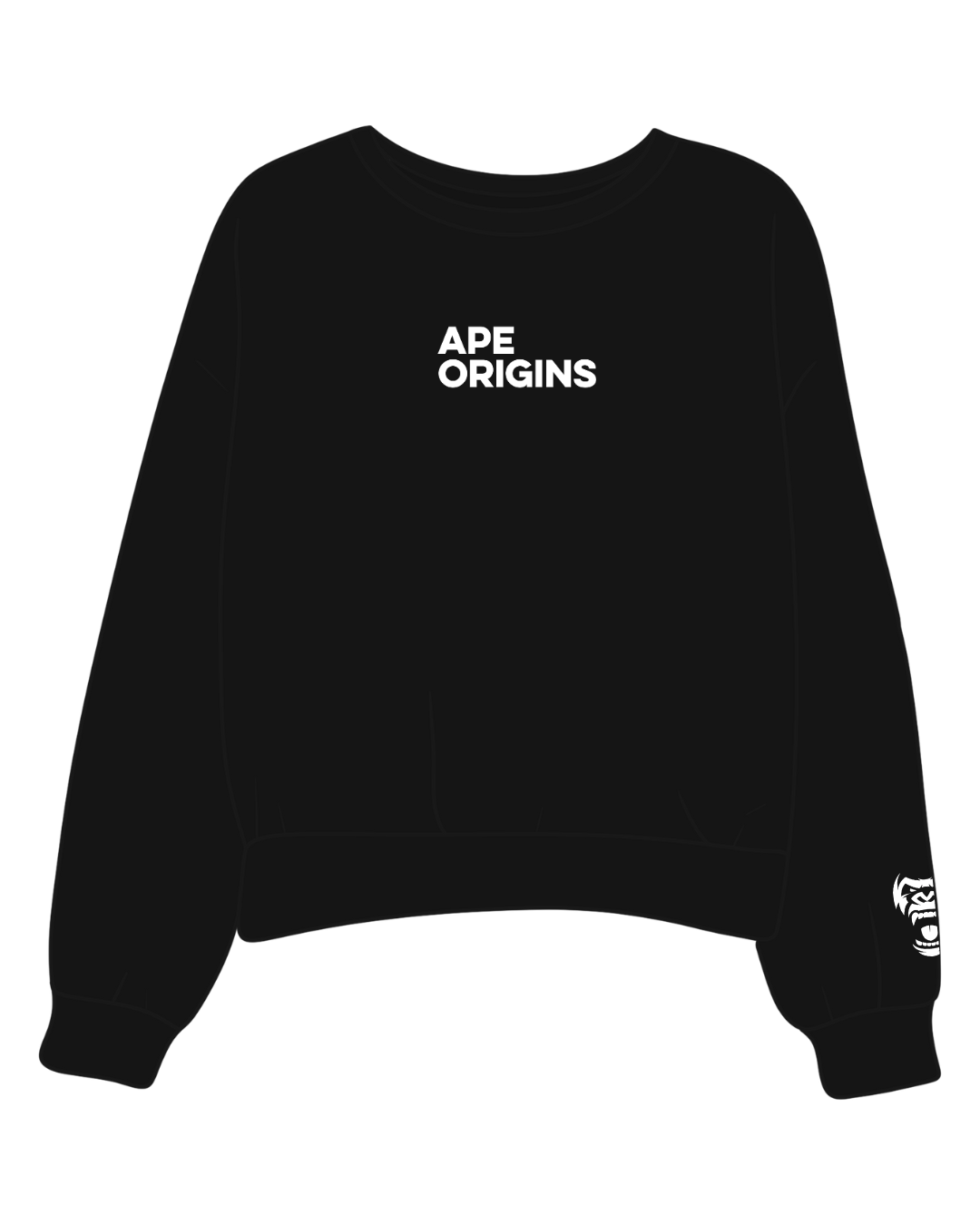 Women's Black Crew Sweatshirt