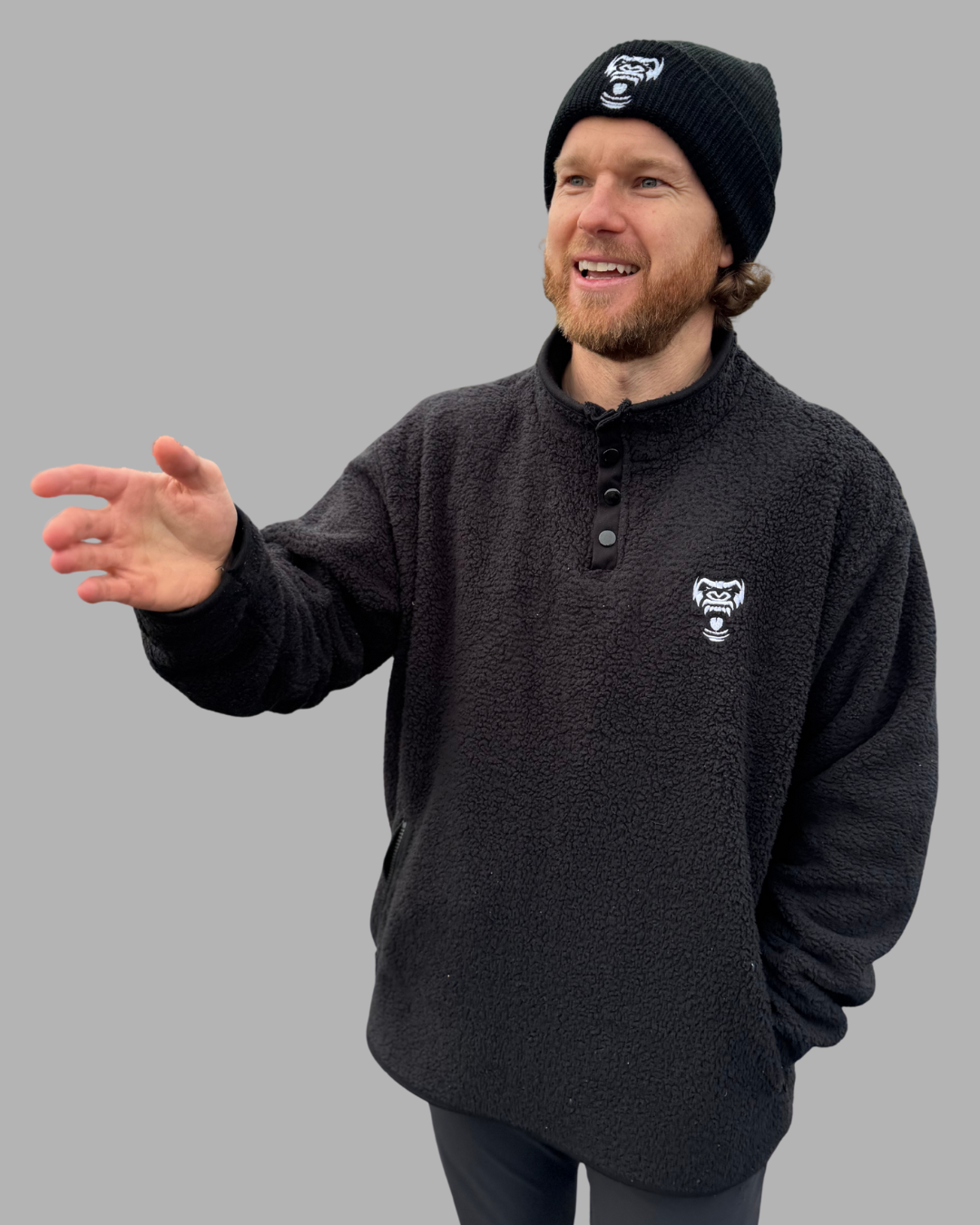 Black Sherpa Fleece