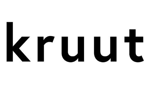 Das Wort "krutt" in schwarzer Schrift auf weißem Hintergrund.