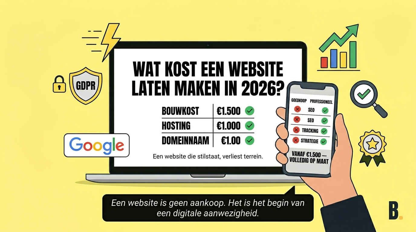 Wat kost een website laten maken in 2026? Een eerlijk overzicht voor KMO's