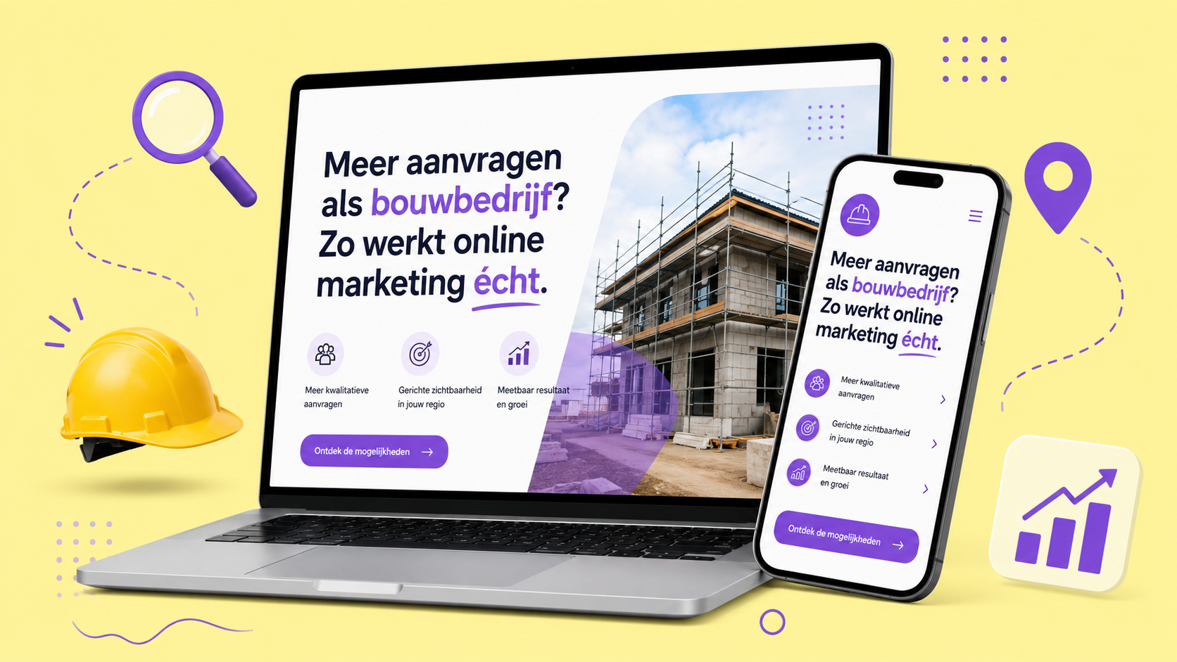 Online marketing voor bouwbedrijven: de aanpak voor 2026