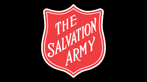 Salvation Army logo with red shield shape and white text