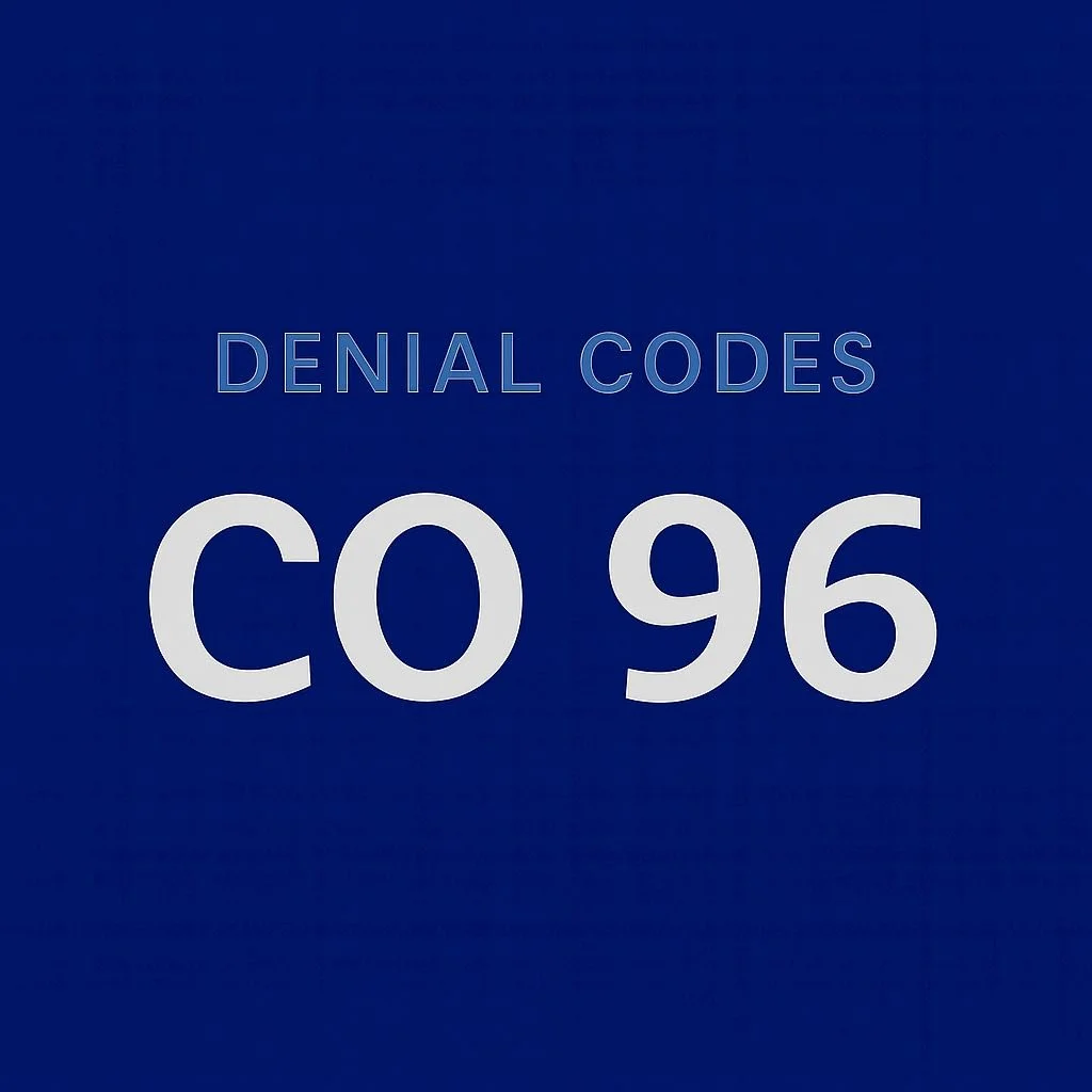 What to Do When Your Claim Is Denied With Code CO-96 (Non-Covered Charges)