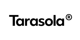 Logo mit dem Text "Tarasola" in schwarzen Buchstaben auf weißem Hintergrund.