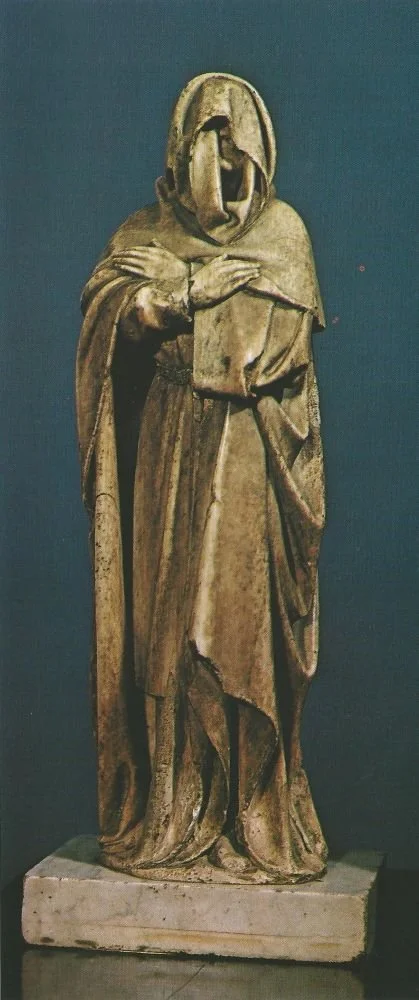 Mourner (Dolente) - Marble Tomb Figure