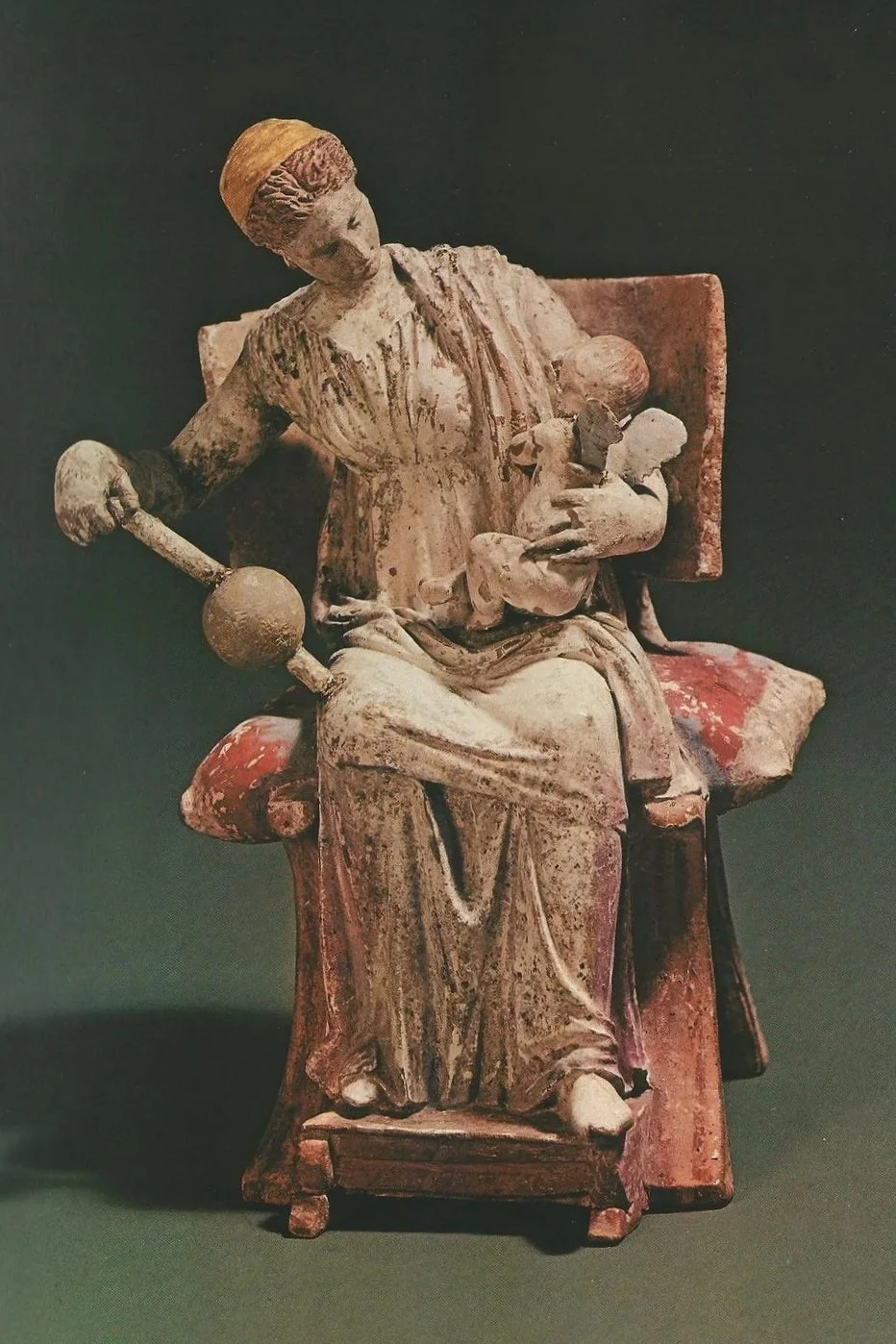 Aphrodite and Eros - Terracotta Figurine